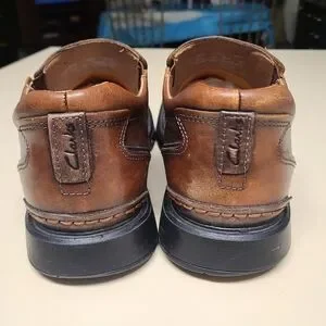Clark’s Men’s Leather Slip On Square Toe Loafers Style 78341 Size 12M Clarks | Shoes | Clarks 7834 Code Brown Slip On Square Toe  main image 3